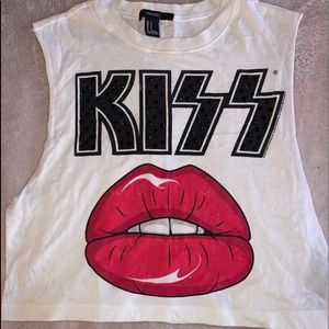 KISS Crop Top Tee